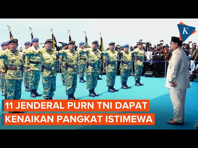 Prabowo Beri Kenaikan Pangkat Istimewa pada 11 Jenderal Purnawirawan TNI, Siapa Saja?