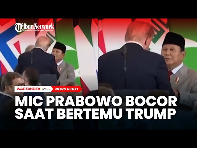 Mic Prabowo Bocor Saat Bertemu Trump, Sebut Ingin Temui Anak Presiden AS