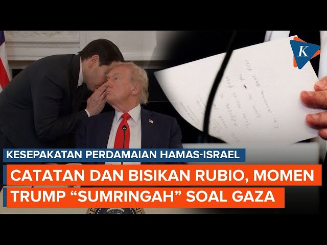 Coretan dan Bisikan: Detik-detik Trump Tahu Hamas-Israel Sepakati Perdamaian Gaza