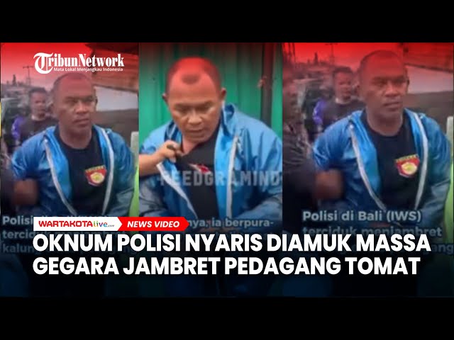 Polisi di Bali Pura-pura Beli Tomat lalu Jambret Kalung Emas Pedagang, Pukul Korban Pakai Tongkat T