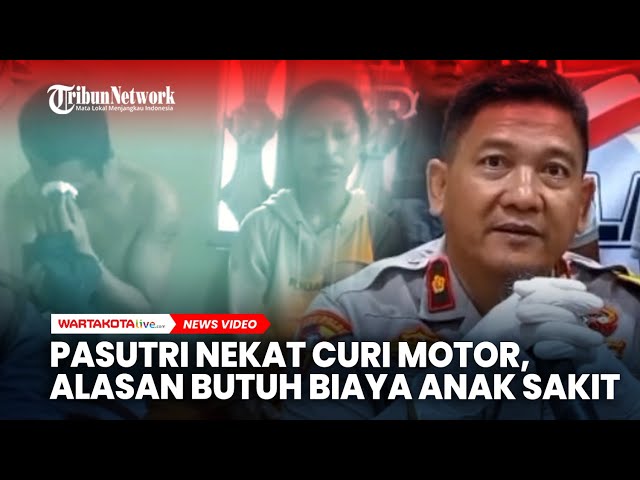 Pasutri di Bekasi Mencuri Sepeda Motor, Alasan Butuh Biaya Anak Sakit