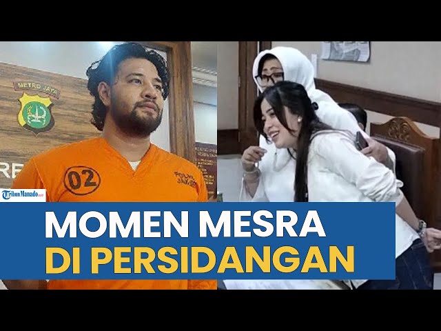 Momen Kemesraan Ammar Zoni dan Kekasihnya di Persidangan
