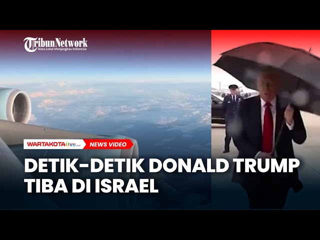 Detik-detik Donald Trump Tiba di Israel Jelang KTT Perdamaian Gaza