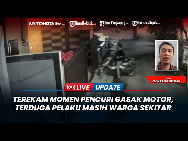 Detik-detik Pencuri Gasak Laptop, Hp dan Motor, Terduga Pelaku Masih Warga Sekitar