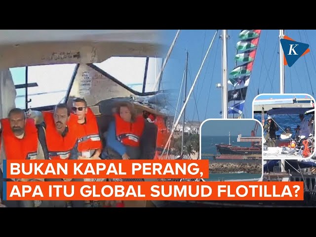 Apa Itu Global Sumud Flotilla, yang Puluhan Kapalnya Dicegat Israel di Laut?