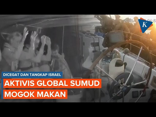 Aktivis Global Sumud Mogok Makan Setelah Disergap dan Ditahan Pasukan Israel