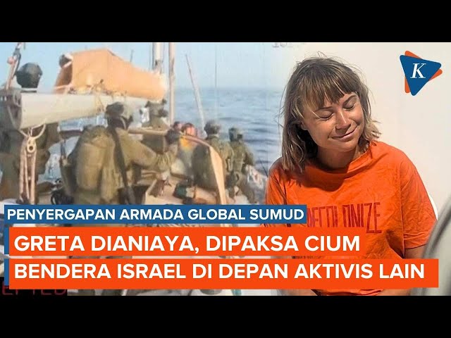 Aktivis Greta Thunberg Disiksa Israel, Dipaksa Cium Bendera “Bintang Daud”