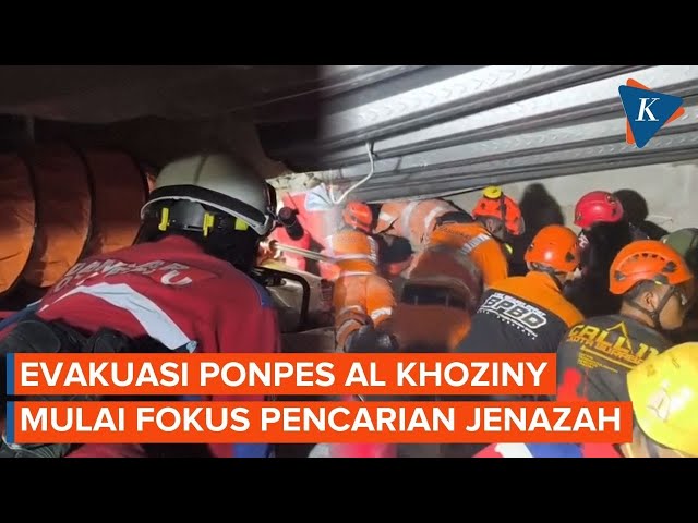 Evakuasi Ponpes Al Khoziny Mulai Fokus Pencarian Jenazah
