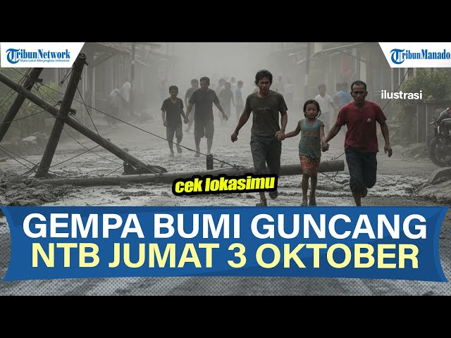 Waspada Info BMKG Gempa Bumi Hari Ini Jumat 3 Oktober 2025, Guncang Laut Bima NTB