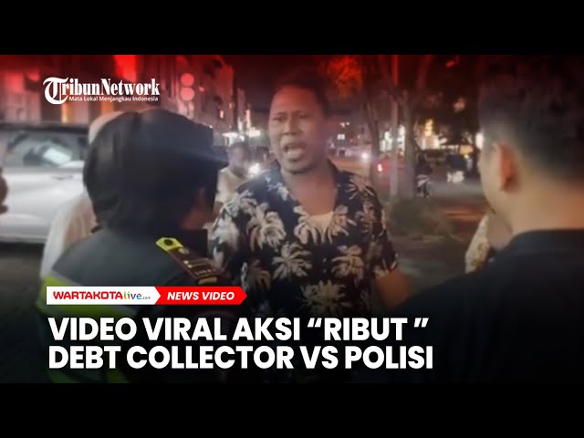 Video Viral Aksi “Ribut” Debt Collector Vs Polisi di Tangerang