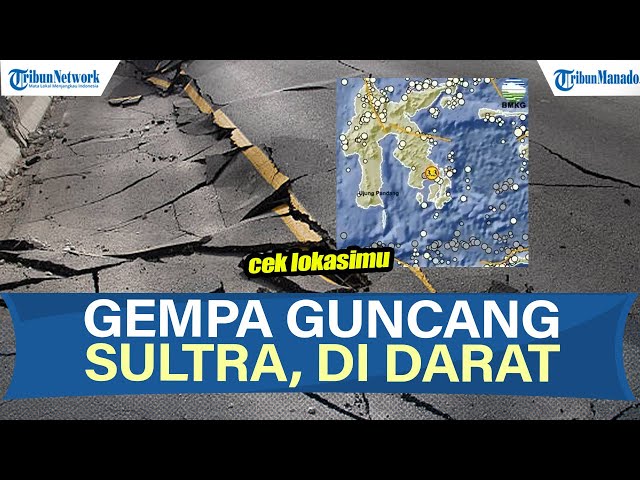 INFO BMKG Gempa Bumi Hari Ini Jumat 24 Oktober 2025 Guncang di Sultra, di Darat