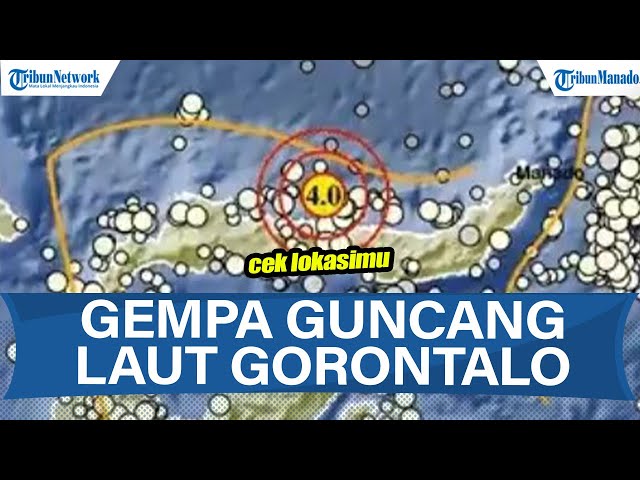 INFO BMKG Gempa Bumi Hari Ini Sabtu 4 Oktober 2025, Guncang Laut Gorontalo Utara