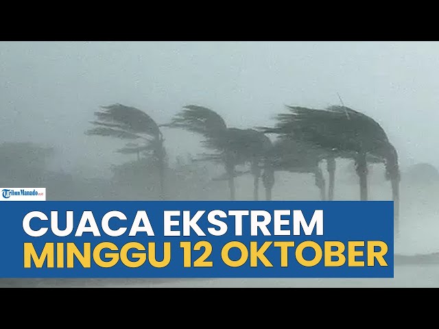 Cuaca Ekstrem Hari Ini Minggu 12 Oktober 2025, Cek Wilayah Anda