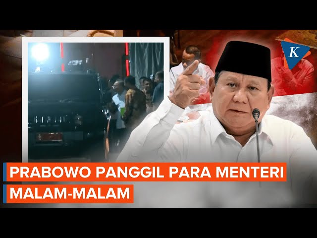 Prabowo Kumpulkan Menteri di Kertanegara Malam-malam, Ada Apa?