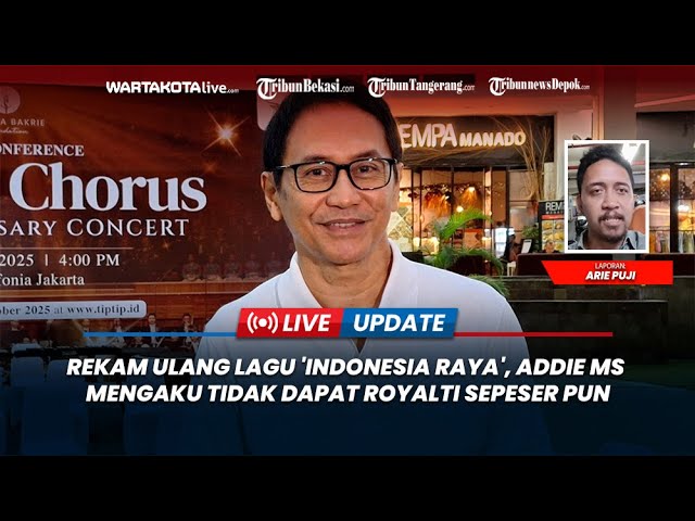 Rekam Ulang Lagu ‘Indonesia Raya’, Addie MS Mengaku Tidak Dapat Royalti Sepeser Pun