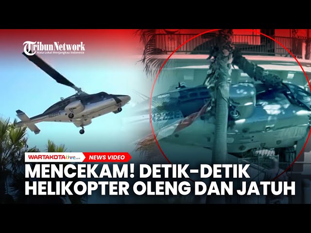 Mencekam! Detik-detik Helikopter Oleng dan Jatuh di Huntington Beach, California