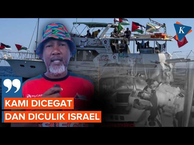 Ikut Rombongan Global Sumud, Cucu Nelson Mandela: Kami Dicegat dan Diculik Israel