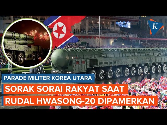 Parade Militer Korut Pamerkan Nuklir Tercanggih, Warga Bersorak-sorai