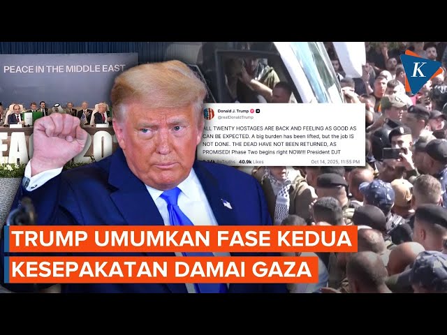 Trump Umumkan Dimulainya Fase Kedua Kesepakatan Damai Gaza
