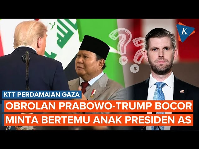 Mikrofon Bocor, Prabowo Terdengar Ingin Bertemu Anak Trump
