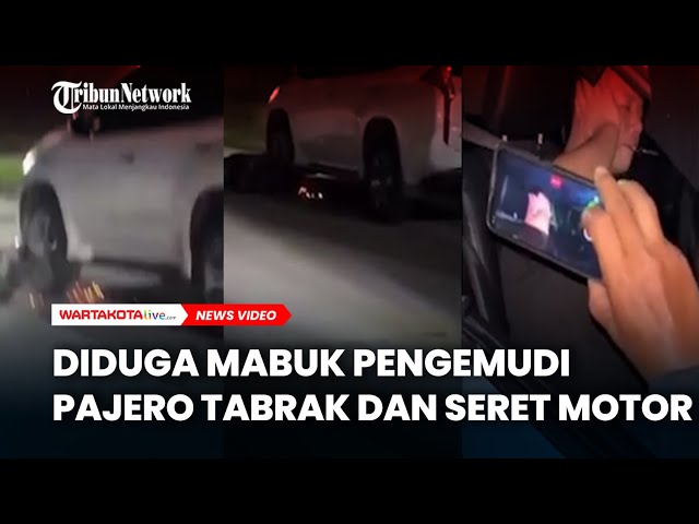 MABUK WNA Tabrak dan Seret Motor 5 Km di Tangerang