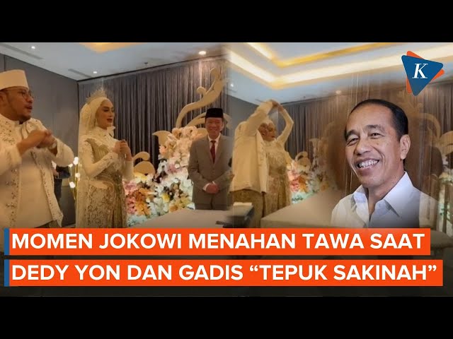 Momen Jokowi Menahan Tawa Saat Wali Kota Dedy Yon dan Gadis Tepuk Sakinah