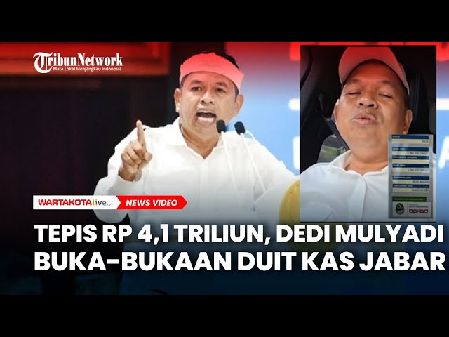 Tepis Rp 4,1 Triliun, Dedi Mulyadi Buka-bukaan Duit Kas Jabar, Segini Jumlahnya
