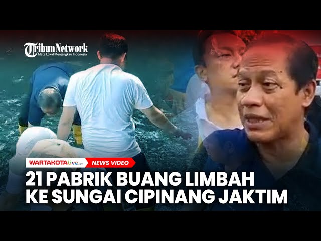 Puluhan Pabrik Buang Limbah Industri di Sungai Cipinang Depok-Jaktim, Menteri LH Ancam Tutup