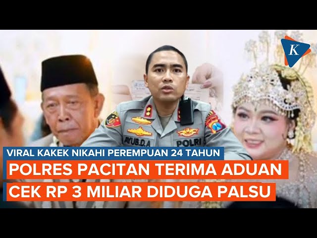 Polres Pacitan Terima Aduan Cek Rp 3 Miliar Diduga Palsu yang Jadi Mahar Pernikahan Viral
