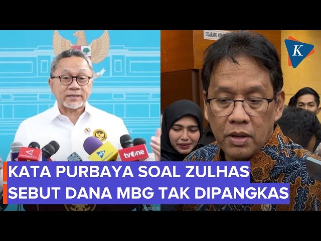 Respons Purbaya soal Zulhas Sebut Anggaran MBG Tak Akan Dipangkas