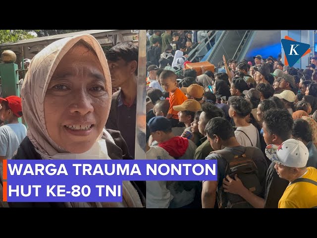 Warga Trauma Tonton HUT ke-80 TNI Setelah Sulit Pulang