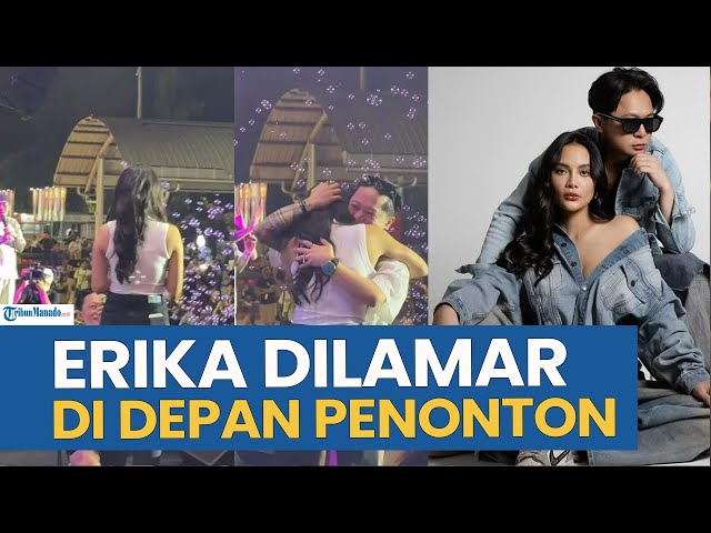 Momen Erika Carlina Dilamar DJ Bravy di Panggung Synchronize Fest 2025