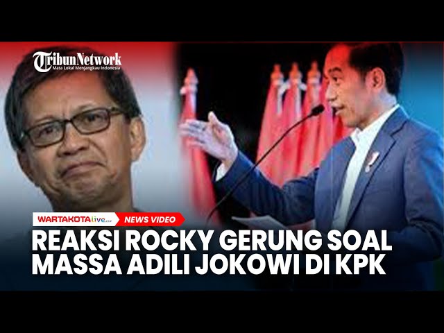 Reaksi Rocky Gerung soal Massa Adili Jokowi di KPK
