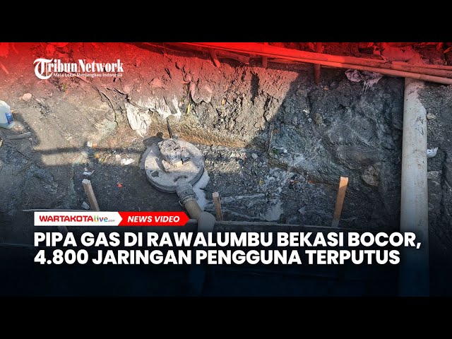 Pipa Gas di Rawalumbu Bocor Imbas Pengerukan Perbaikan Drainase, 4 800 Jaringan Pengguna Terputus