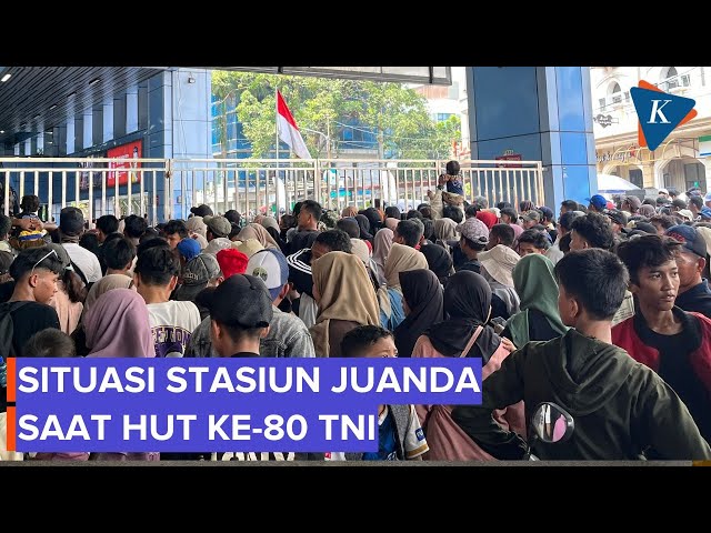 Potret Stasiun Juanda Setelah HUT ke-80 TNI