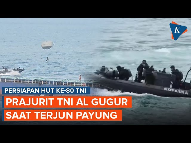Prajurit TNI Gugur Saat Terjun Payung “Presidential Inspection” di Teluk Jakarta