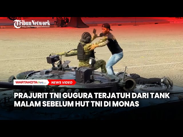 Prajurit TNI Gugur Terjatuh Dari Tank Sehari Sebelum HUT TNI di Monas