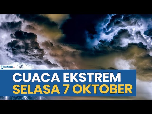 Peringatan Cuaca Ekstrem Hari Ini Senin 6 Oktober 2025, Cek Wilayah Anda