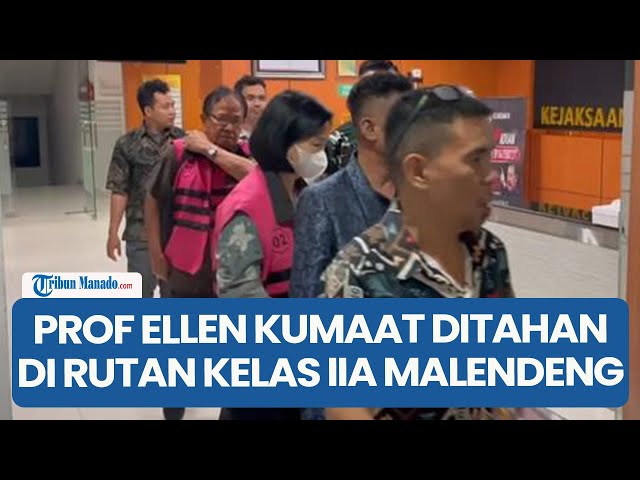 Eks Rektor Unsrat Prof Ellen Kumaat Ditahan di Rutan Kelas IIA Malendeng Manado setelah Diperiksa