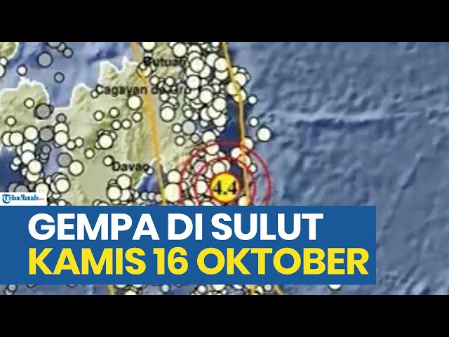 Gempa Bumi Terkini Hari Ini di Sulawesi Utara Kamis 16 Oktober 2025, Info BMKG