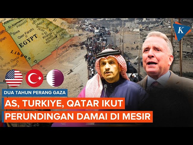 Dua Tahun Perang Gaza, AS-Turkiye-Qatar Ikut Perundingan Damai di Mesir