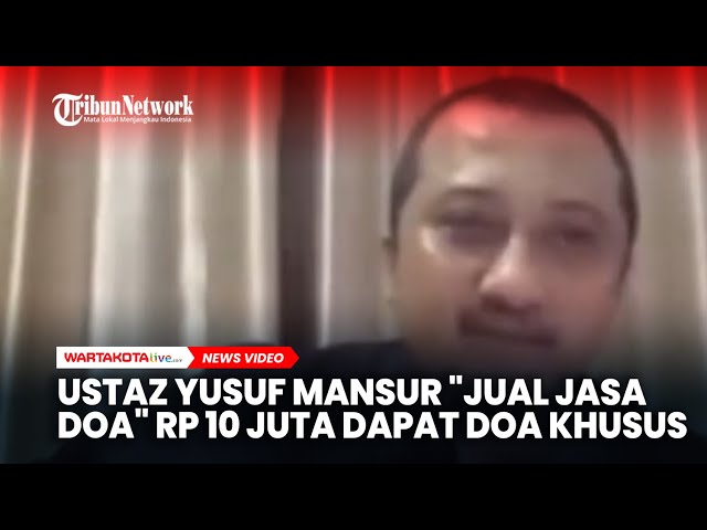 Ustaz Yusuf Mansur Buka Jasa Doa Online, Rp10 Juta Dapat Doa Khusus