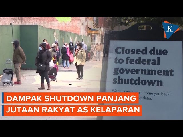 Jutaan Warga AS Terancam Kelaparan Imbas Shutdown Berkepanjangan