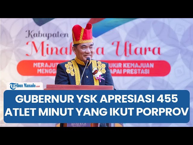 HUT Minahasa Utara ke 22, Gubernur Sulut Yulius Selvanus Apresiasi 455 Atlet yang Ikut Porprov