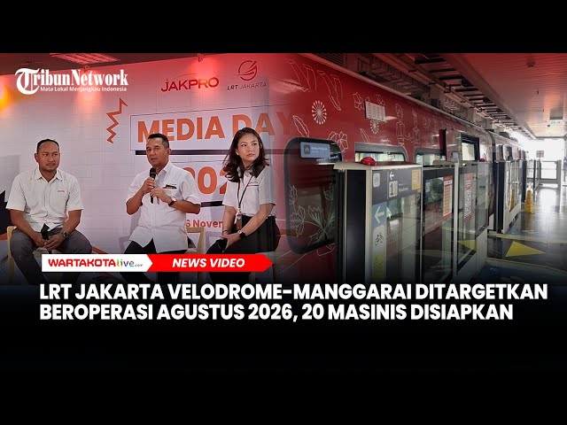 LRT Jakarta Velodrome-Manggarai Ditargetkan Beroperasi Agustus 2026, 20 Masinis Disiapkan