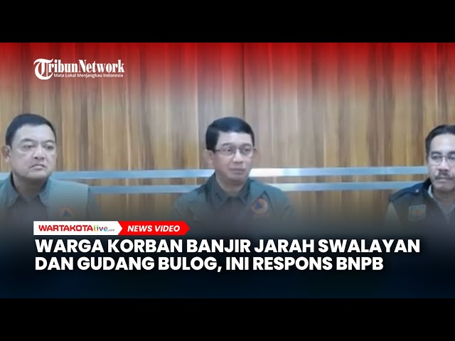 Respons BNPB Warga Korban Banjir Jarah Swalayan dan Gudang Bulog