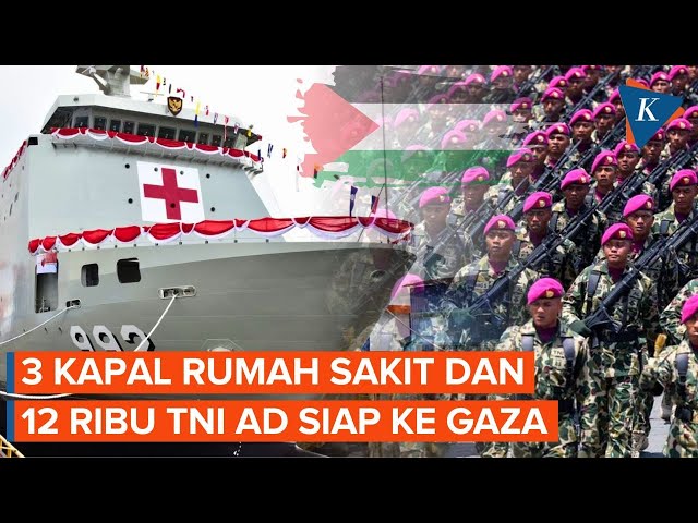 Indonesia Bergerak untuk Gaza: 3 Kapal RS Siap Meluncur, Ribuan Pasukan Disiagakan