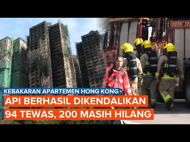 Penampakan Gedung Apartemen di Hong Kong Pasca Kebakaran Hebat, 94 Tewas