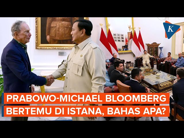 Prabowo Temui Michael Bloomberg di Istana, Bahas Apa?