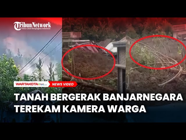 Kamera Warga Rekam Detik-Detik Tanah Bergerak Longsor di Banjarnegara